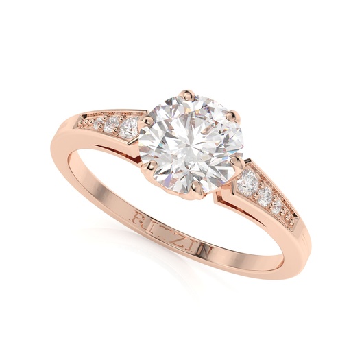 Round Cut Diamond 7 Stone Style Engagement Ring For Women