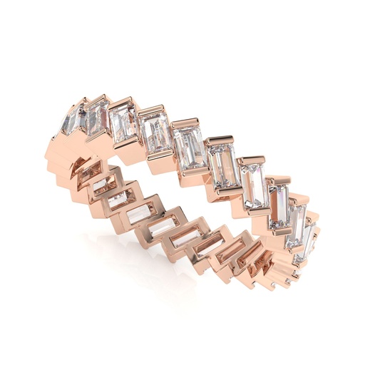Baguette Cut Diamond Full Eternity Wedding Band For Women