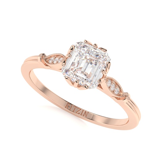 Emerald Cut Diamond 7 Stone Engagement Ring for Women