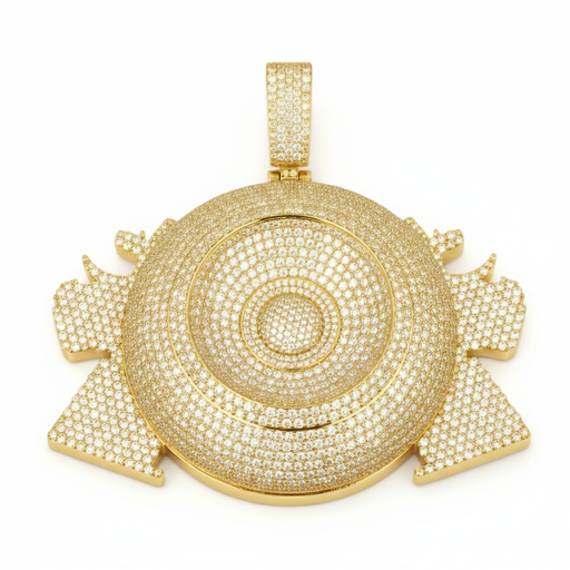 Hip hop custom made unisex diamond pendant with vvs clarity d color