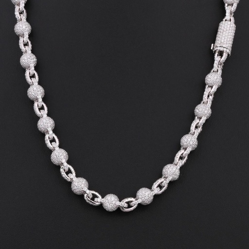 22 inch 8 mm classic hip hop stylish hip hop unisex diamond chain enhanced VVS clarity