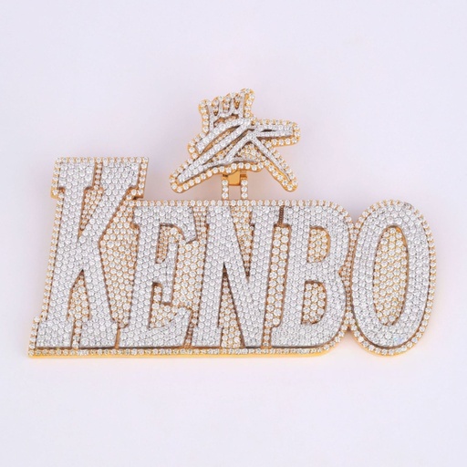 925 sterling silver lab made diamond hip hop pendant with custom letter engraved diamond jewelry