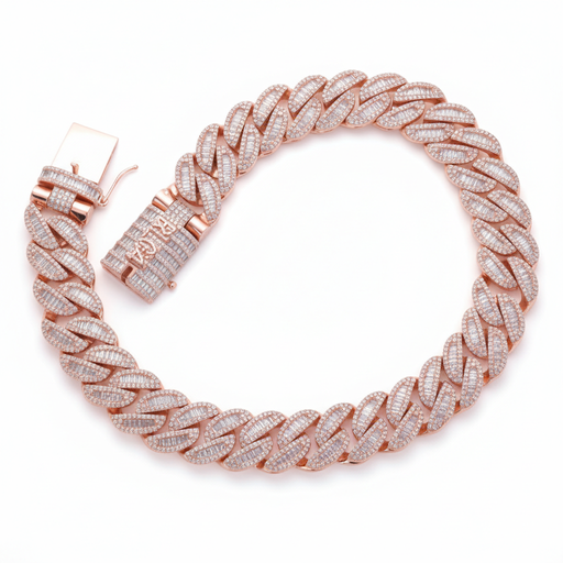 Luxury 20 inch 24 mm cuban chain made in vvs clarity for hip hop cultured rappers