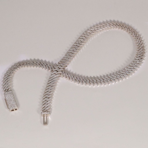 20 inch 14 mm crafted luxury hip-hop diamond chain vvs clarity