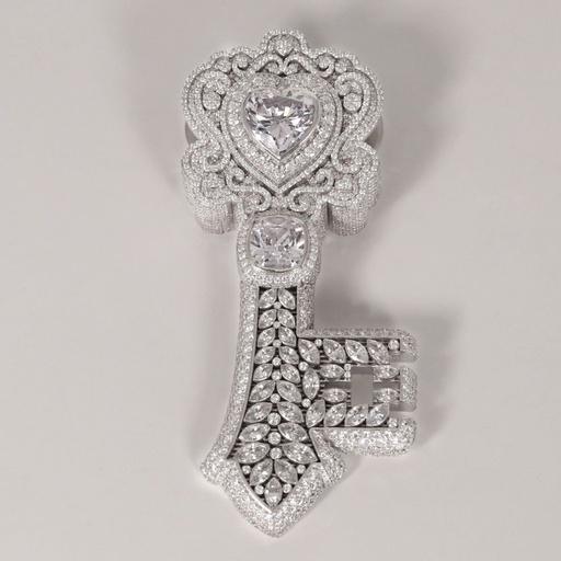 Unique Diamond Pendant Collection in 14 kt lab grown diamonds intricated with Cushion pear round and heart shape daimonds