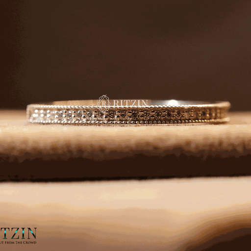 Round Cut Diamond Half Eternity Anniversary Band For Women 