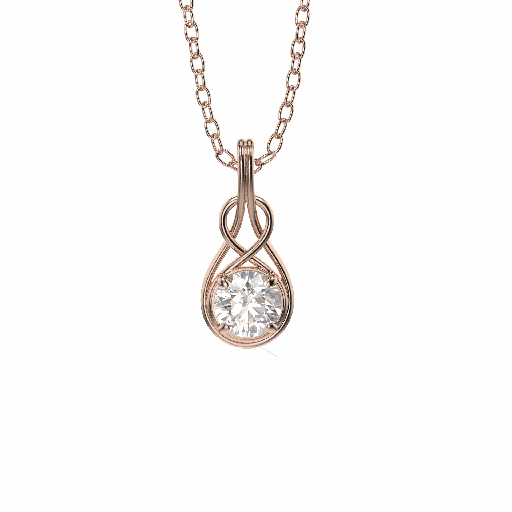 3.00ct Round Diamond Fancy Pendant For Women