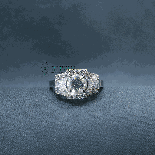 Round And Radiant Cut Diamond Unique Style Engagement Ring For Women 