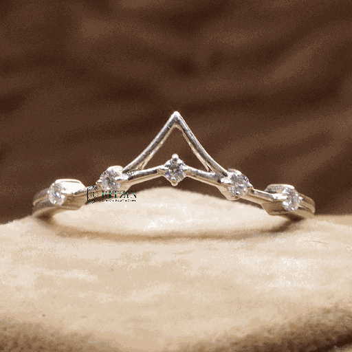 Round Cut Diamond Half Eternity Wedding Band For Women