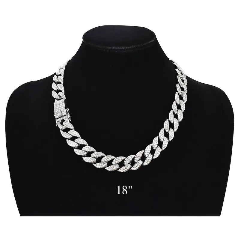 Round Cut Diamond Cuban Chain For Men Hip hop jewelry Heavy Design