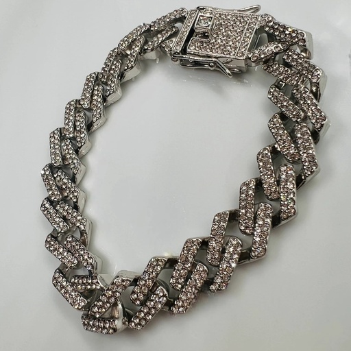 Round Cut Diamond Cuban Bracelet For Men Hip hop Jewelry