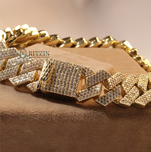  Round Cut Diamond Cuban Bracelet For Men