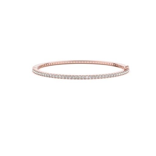 Round Cut Diamond Lucy Traditional Bangle Bracelet For Women Unique Style