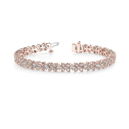 Round Cut Diamond Unique Style Faye Fashion Bracelet For Women