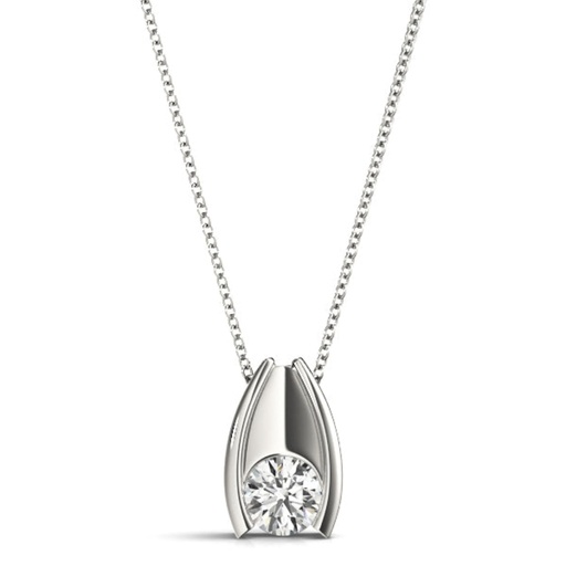 Round Cut Diamond Unique Style Elara Fancy Charm Pendant For Women
