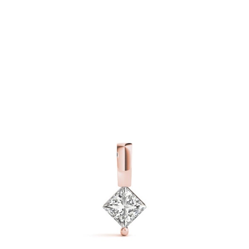  Princess Cut Diamond Charm Pendant Pendant For Women