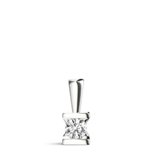 6.50MM Round Cut Diamond Bar Set Charm Pendant For Women Excellent Style