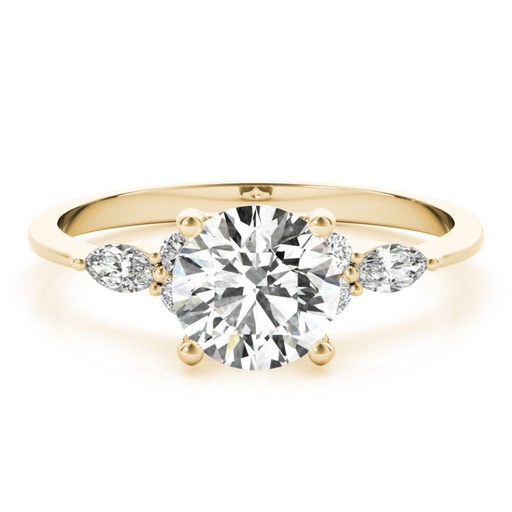 Round And Marquise Cut Diamond 7 Stone Engagement Ring For Women