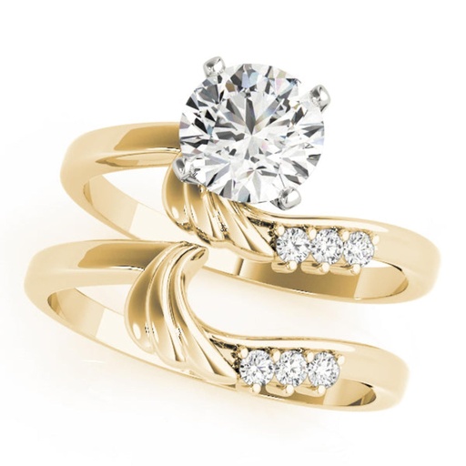 Round Cut Diamond Unique Style Engagement Ring For Her/Women