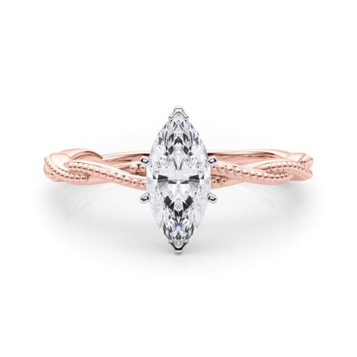 Marquise Cut Diamond Twisted Style Engagement Ring For Women/Her