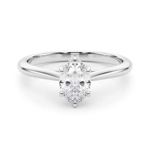 Oval Cut Diamond Solitaire Engagement Ring For Women