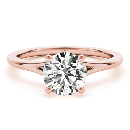 Round Cut Diamond Split Shank Style Engagement Ring For Women Excellent Ring