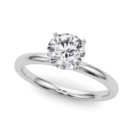 Round Cut Diamond  Solitaire Engagement Ring For Women