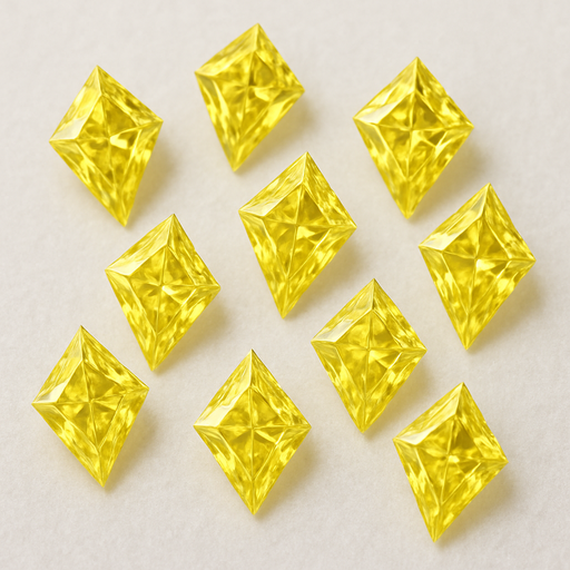 6.5 × 4.5 mm Kite CVD Yellow