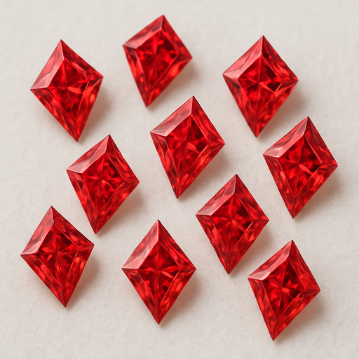 6.5 × 4.5 mm Kite CVD Red