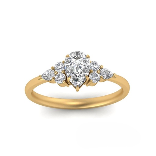 Pear Diamond Engagement Ring for Women