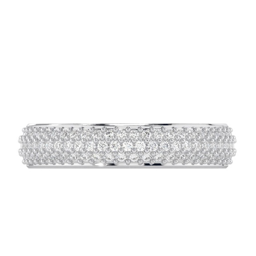 Round Cut Diamond Full Eternity Wedding Band for Women