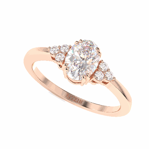 Oval Shape Diamond Engagement Ring for Women