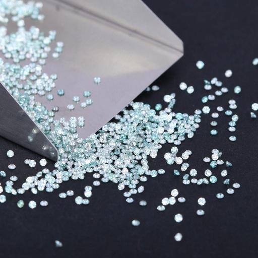 Loose Moissanite Blue Clean Round Cut 1.20 MM