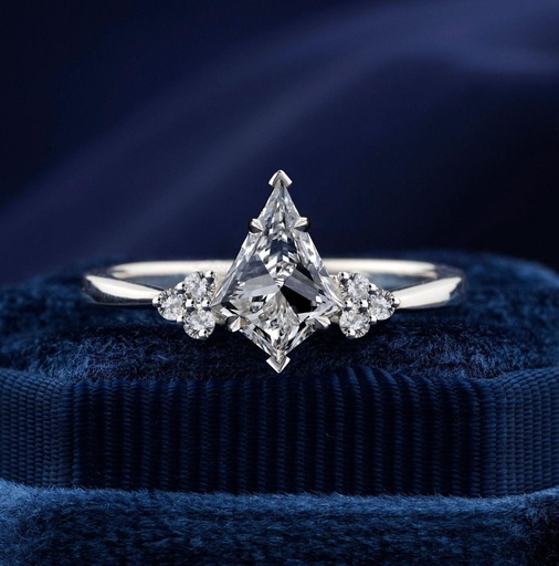 Kite Cut Lab Grown Diamond Engagement Ring, Wedding Ring, Anniversary Gift, Proposal Ring,IGI Certified Ring,Promise Gift Ring