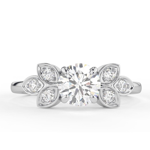 Round Cut Diamond 7 Stone Engagement Ring for Women