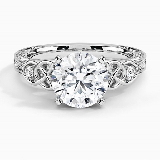 Round Cut Fancy Engagement Ring, Wedding Ring for Women