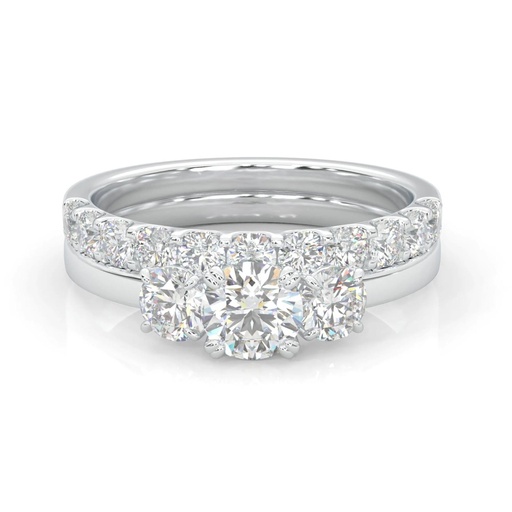 Round Cut Bridal Set Engagement Ring for Women