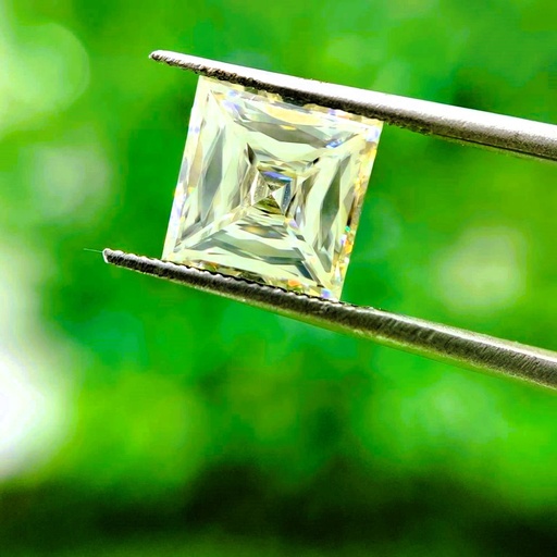 Loose Moissanite Yellow Clean Princess Cut 4.00 MM