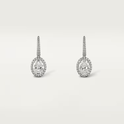 Oval Cut Diamond Drop/Dangle Earrings for Women