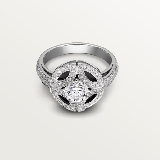 Round Cut Fancy Engagement Ring for Women