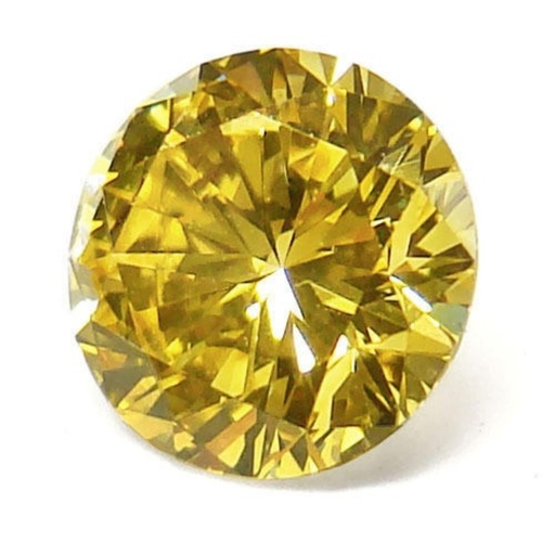 Loose Moissanite Yellow Clean Round Cut 3.00 MM