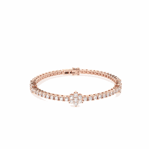 Round Diamond  Fancy Bracelet For Her