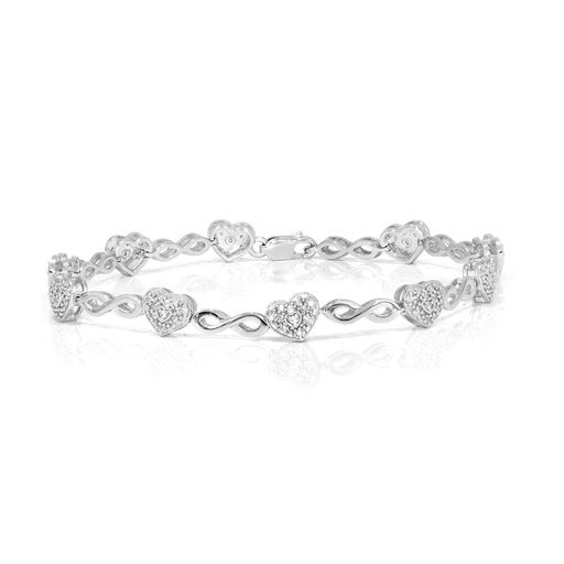 Round Diamond Heart Shape Designer Bracelet 