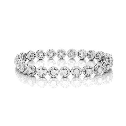  Round Diamond Luxurious Cuban Bracelet 