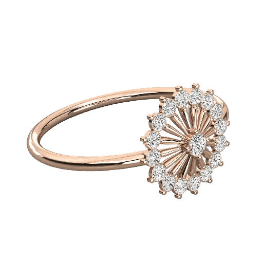 Round Diamond Wedding Band For Women