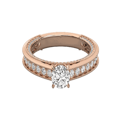  Round Diamond  Stone Diamond Ring For Her