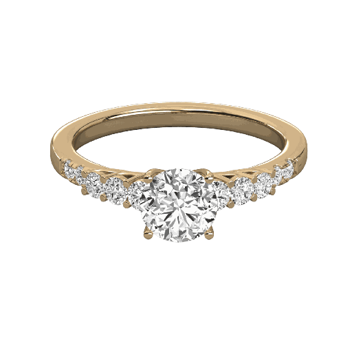  Round Cut Diamond Wedding Band 