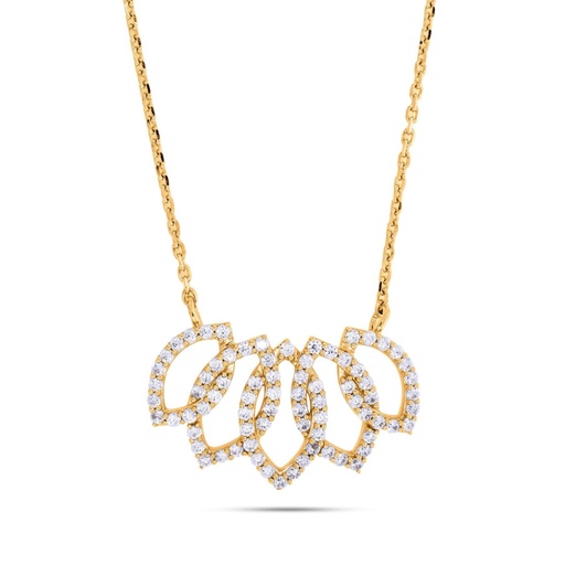  Round Diamond Unique Designer Necklace 