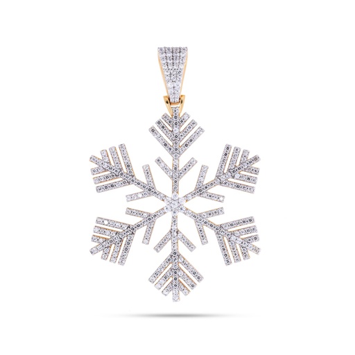 Round Diamond Snowflake Pendant
