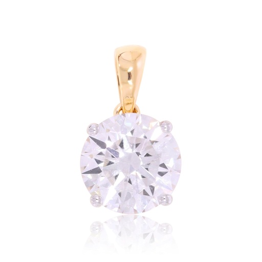  Round Diamond Solitaire Pendant For Her